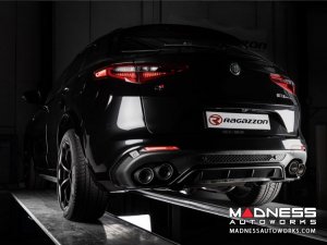 Alfa Romeo Stelvio Performance Exhaust - 2.9L QV - Ragazzon - Evo Line - Axle Back - Dual Exit/ Quad Carbon Tips